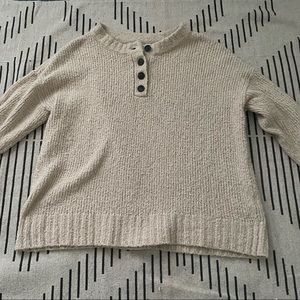 American Eagle Henley crew neck sweater